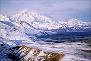 Denali and Foraker Morning View