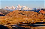 Teton Range Over Red Hills