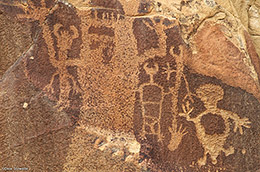 Legend Rock Petroglyph Panel Closeup