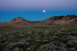 Moonset Over Oregon Buttes