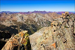 Elk Range From Conundrum Peak, 14,060'
