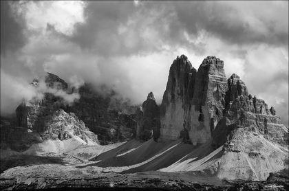 Clouds Over Tre Cime print