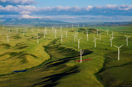 Wind Farm Aerial print