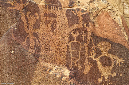 Legend Rock Petroglyph Panel Closeup print