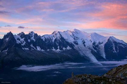 Mont Blanc Sunrise print