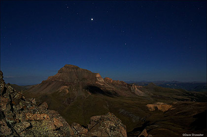 Moonlight On Uncompahgre Peak print