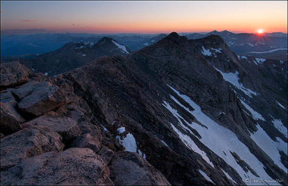 Mount Evans Sunset print