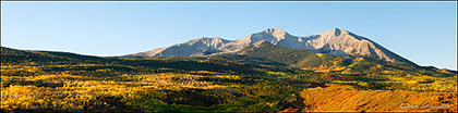 Mount Sopris Autumn Panorama print