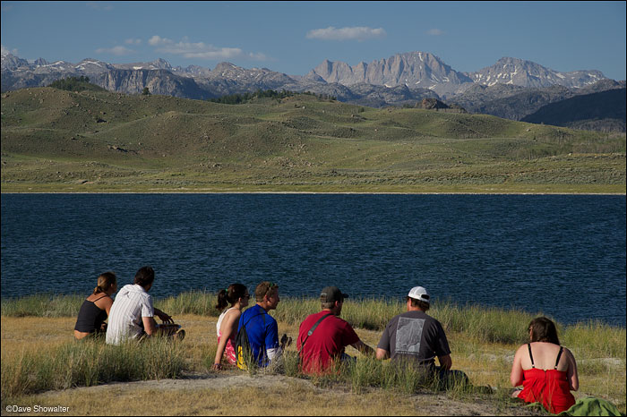 &nbsp;Stakeholders at the BBQ before the Audubon Rockies Bioblitz admire the Wind River Range over Soda Lakes. The BBQ was co...