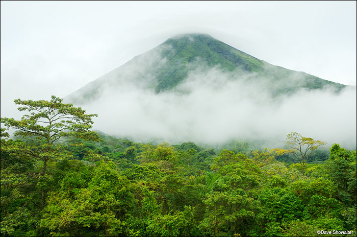 &nbsp;Vulcan Arenal, a recently dormant volcano rises from the thick rainforest near the town of La Fortuna. Sightings of the...