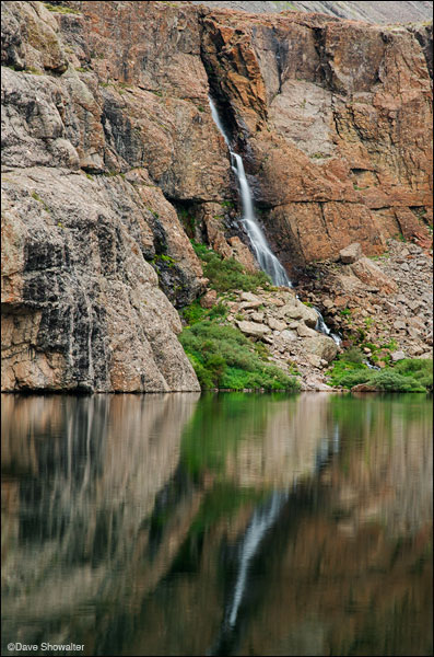 &nbsp;Rare in the Colorado Rockies, the Willow Creek waterfall flows into Willow Lake high in the Sangre De Cristo Range. Willow...