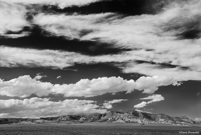 Summer cloud patterns fill a summer sky over the Chalk Bluffs on the Pawnee National Grassland. The bluffs provide important...