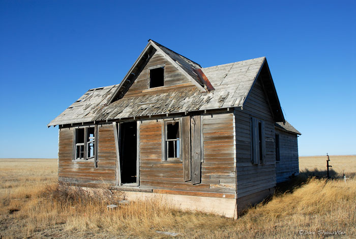 A reminder of the dust bowl stands watch over the Colorado shortgrass prairie near the town of Hereford, CO in Weld County. I...