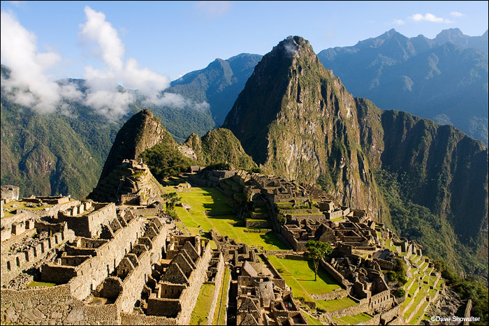 A classic view of the ruins at Machu Picchu on day four of our Inca Trail trek.