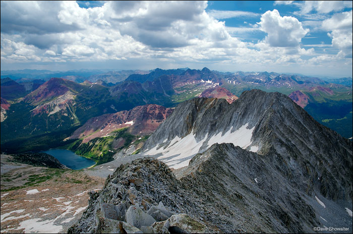 &nbsp;Snowmass Mountain (14,092') offers a commanding view of the high peaks of the Elk Mountain Range. Most of our climbing...