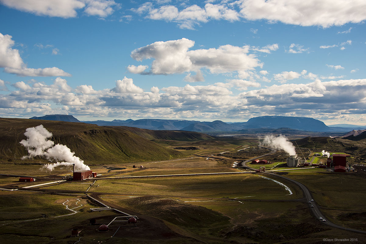 Iceland's largest power plant at the Krafla Volcano site, produces GWh of electricity per hour. The country is run almost entirely...